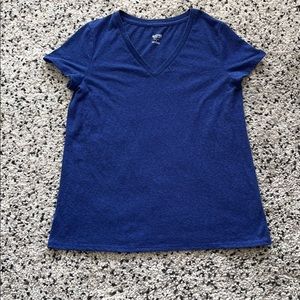 Mossimo Supply Co. Blue V-Neck Tee